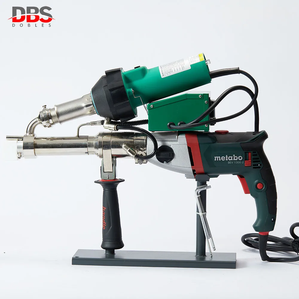 HDPE Pipe Welding Extrusion Welding Gun Hand Held Plastic Extrusion Welder Gun with Double Display DBS-610D