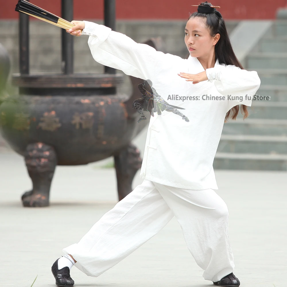 فستان نسائي من Wudang Taoist ، زي موحد لفنون الدفاع عن النفس ، ووشو ، والكونغ فو ، وجناح تشون ، متوفر بـ 25 لونًا