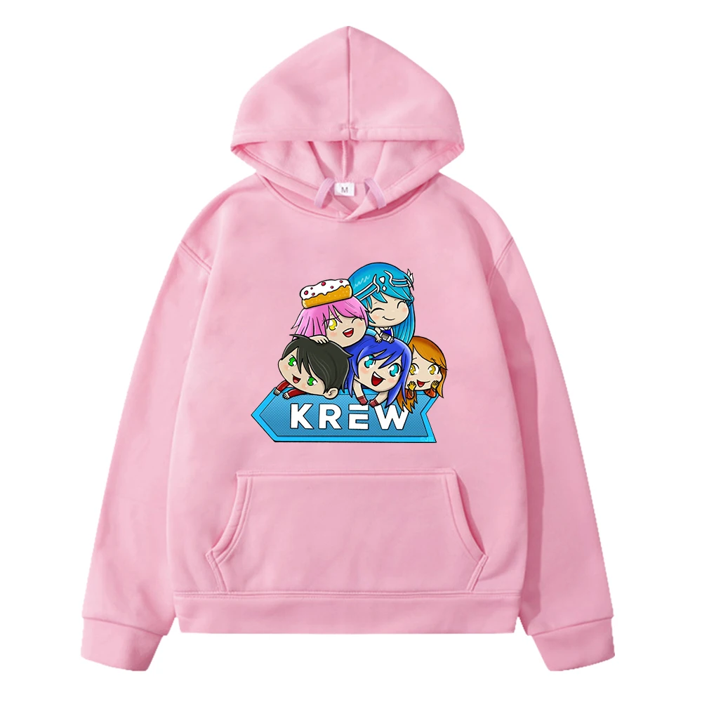 Krew Pile Up Its Funneh Funny Pullover Hoodies Kids Clothes Girls Cartoon Casual Sweatshirts Boys Clothes Children's Costumes