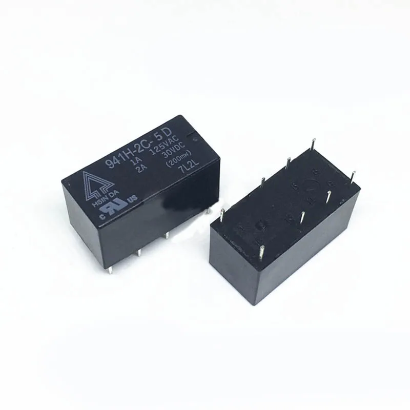 

HOT NEW 941H-2C-5D 941H 2C 5D 941H2C5D 5V relay Signal relay 5VDC DC5V 5V 2A 8PIN