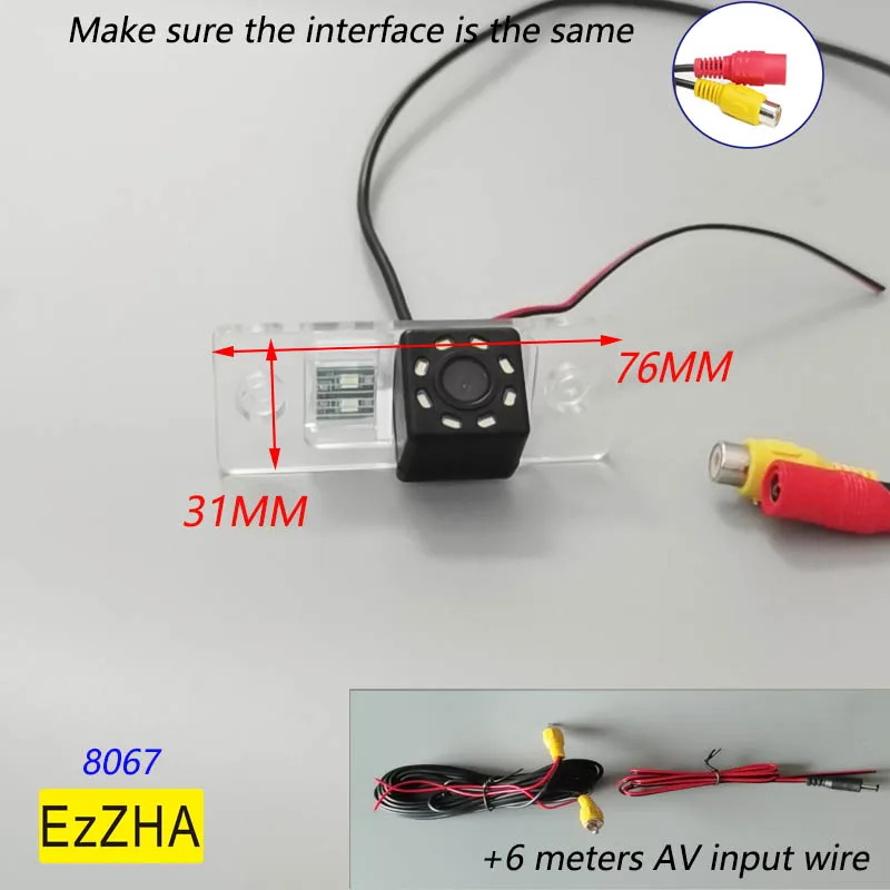 

HD Backup Rear Camera For Volkswagen VW Touareg 2002 2003 2004 2005 2006 2007 2008 2009 2010 Wide Angle Car Alarm Accessories