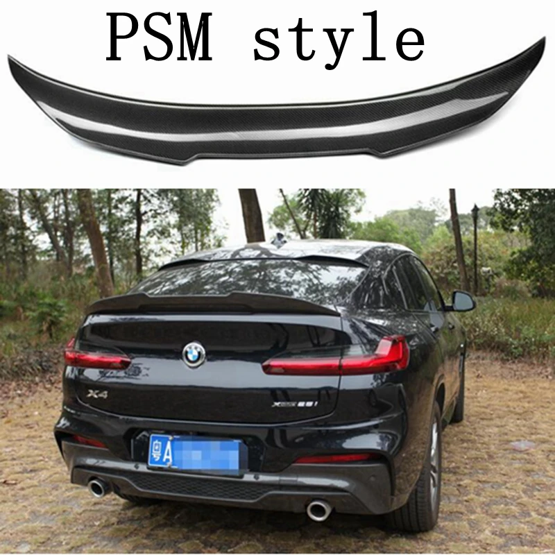 

For BMW X4 G02/X4M F98 2018-2023 PSM/CS/M style rear wing carbon fiber car rear wing rear spoiler