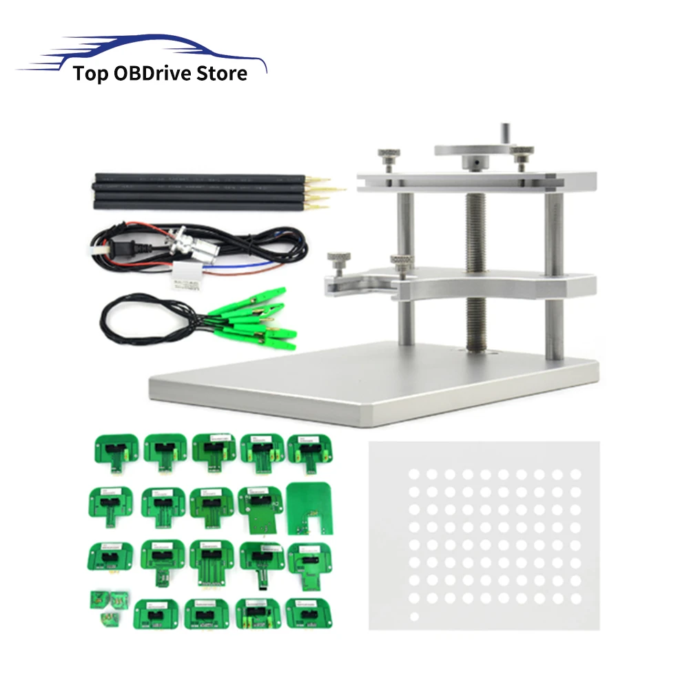 LED BDM FRAME aluminium Stainless Steel With 22PCS BDM Adapters For Kess V5.017 Ktag V7.020 FGTECH BDM100 ECU Tuning Programmer