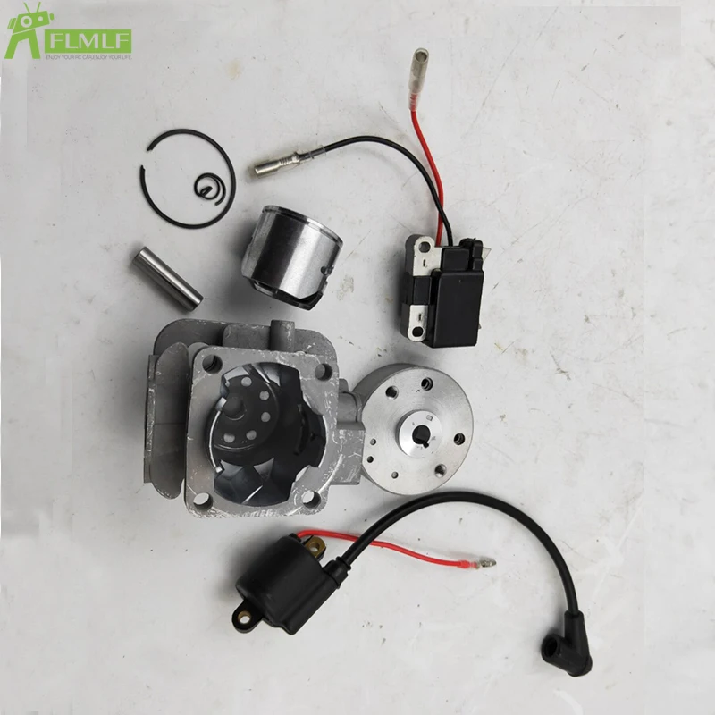 RC Boat 26CC Cylinder Head & Piston With Igntion Coil And Stator Kit Fit For Zenoah CY RCMK Marine Gas Engine G260 PUM