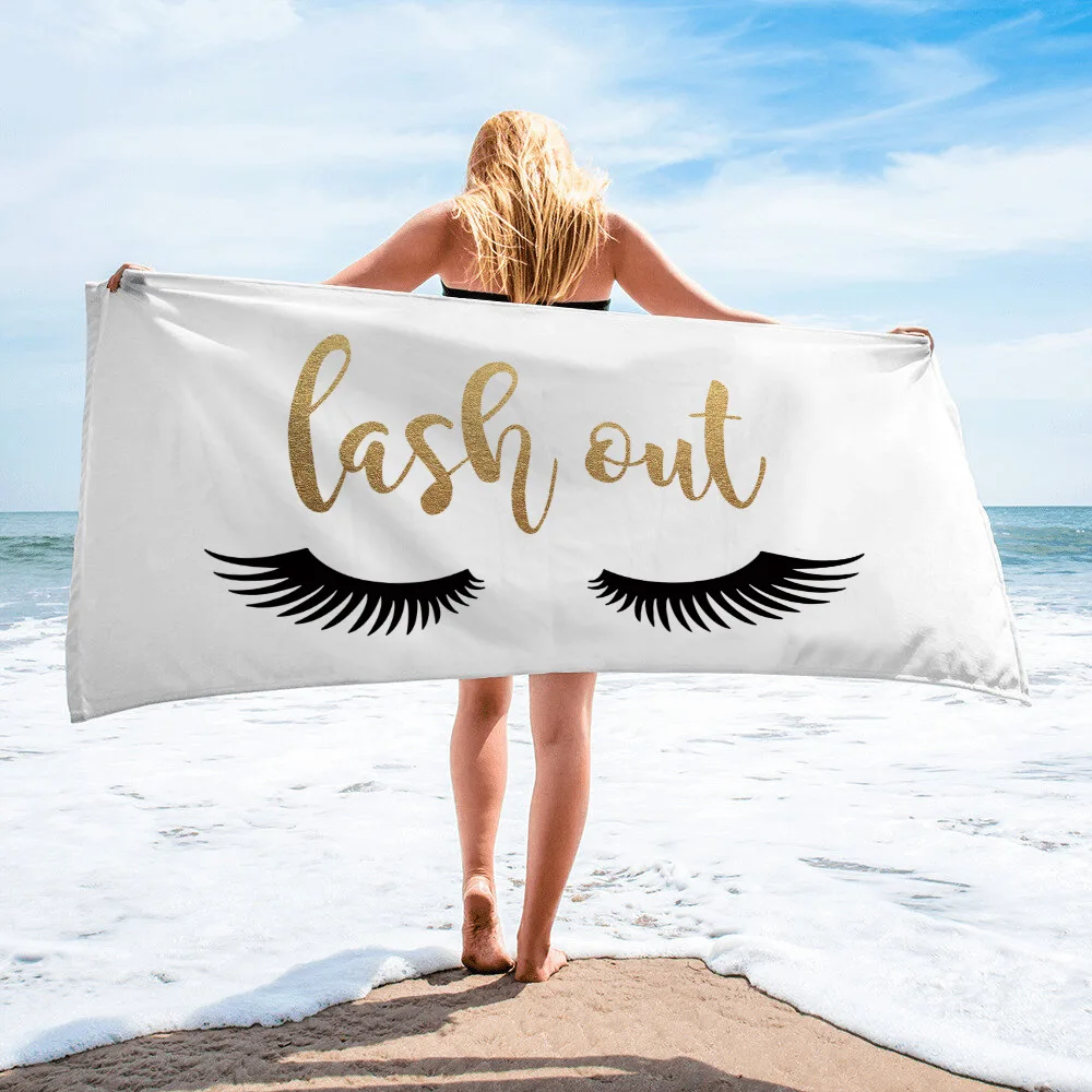 Bath Towel Portable Beach Travel Beach Swimming Sports Creative Printing Sunscreen Beaching Shawl Chal De Playa Bath Towel