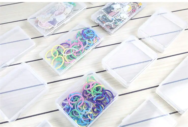 Portable Project and Scrapbook Case, Holds Paper, sticker,tape, Natural Clear  desk organizer stationery  school supplies