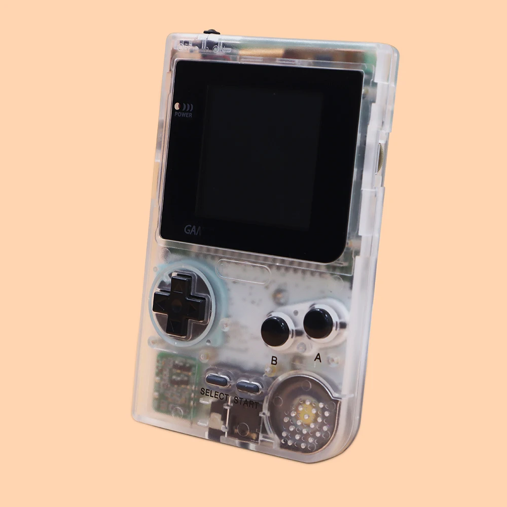 وضع الإضاءة الخلفية المجدد بـ 8 ألوان لوحدة التحكم Game Boy GBP - لون أبيض شفاف