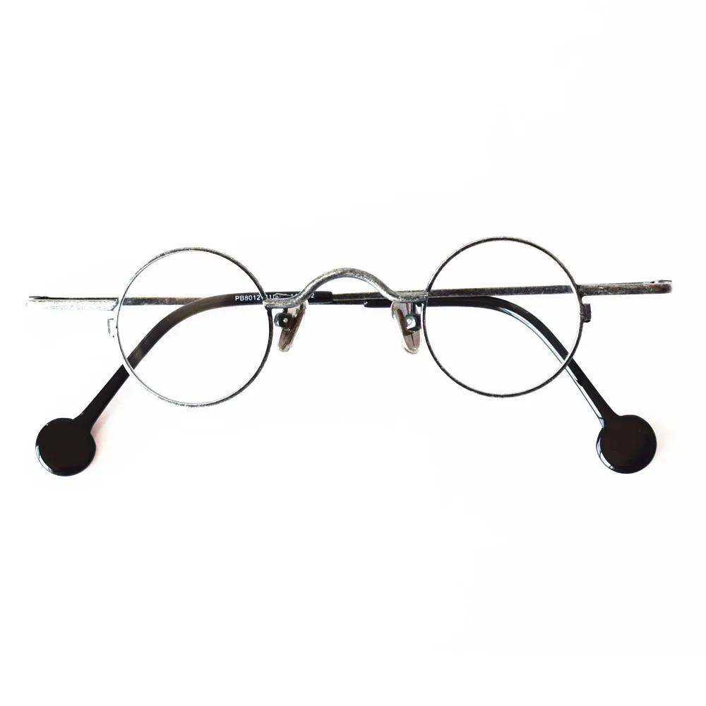 Nerd خمر سوبر صغيرة 31 مللي متر إطارات النظارات المستديرة فاسق كامل حافة خفيفة الوزن Rx able #3