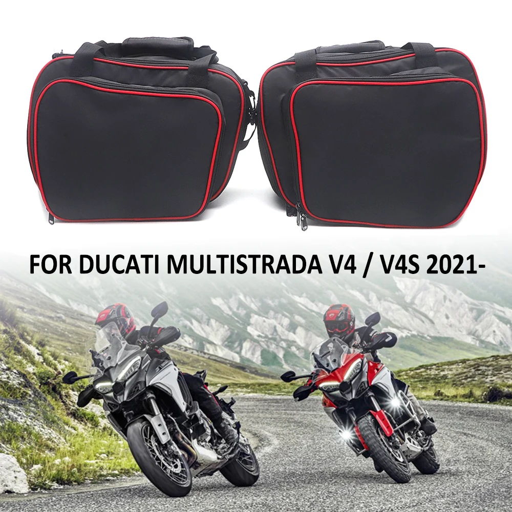 

NEW FOR Ducati Multistrada V4 S V4S 2021 Motorcycle Plastic Side Box Panniers Top Cases Bag Saddle Storage Luggage Inner Bags