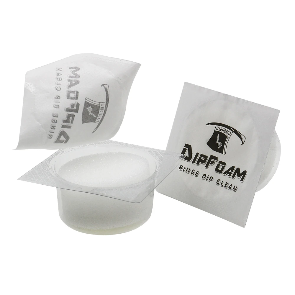 Disposable Microblading 8pcs Tattoo Dip Foam for Needle Cleaning Cup Clean Dip Tattoo Supplies Accessories