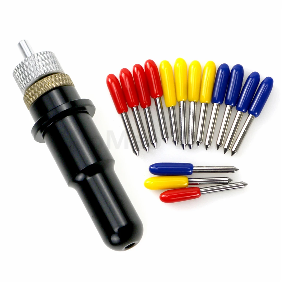 Alta calidad 15 unids/set 30/45/60 grados para Plotter de corte Roland hoja cortadora de vinilo con soporte