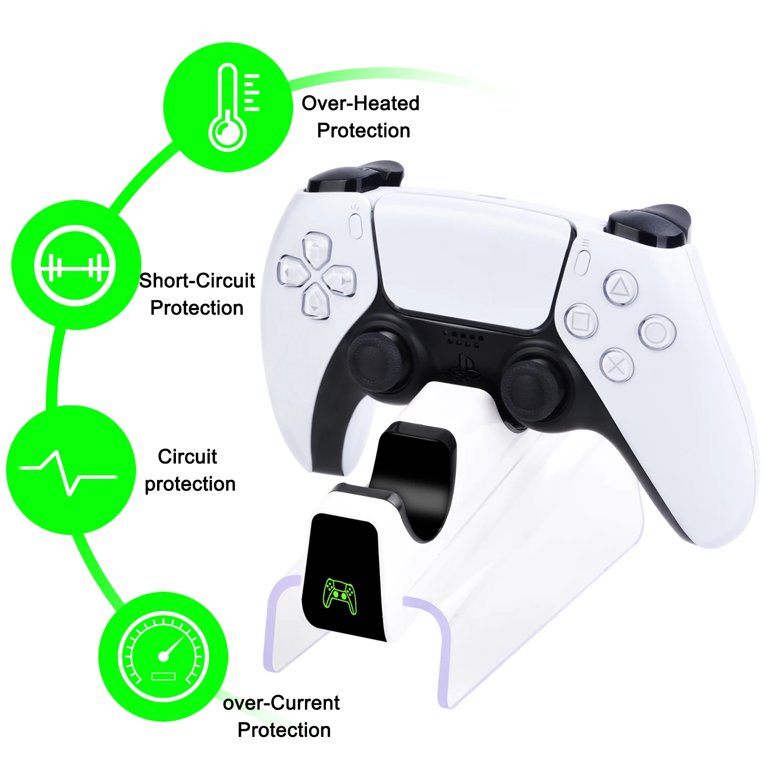 Dual Fast Charger Charging Dock Station for Sony PS5 Playstation 5 Controller