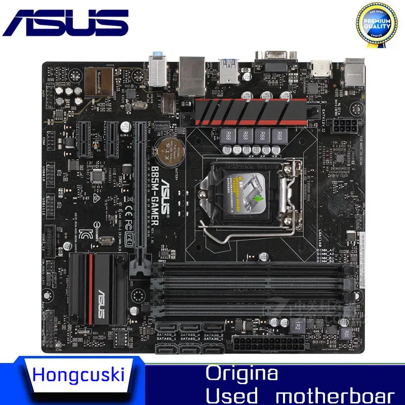 

Used LGA 1150 For Intel B85 motherboard For ASUS B85M-GAMER Socket LGA1150 DDR3 SATA3 USB3.0 SATA3 Desktop motherboard