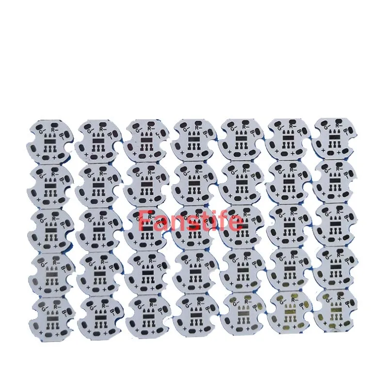 14Mm Aluminium Pcb Voor 3W 5W 3535 Smd Xpe/Xpg Full-Color 6-Pin Rgb Star Board Rgb3535 Pcb Board