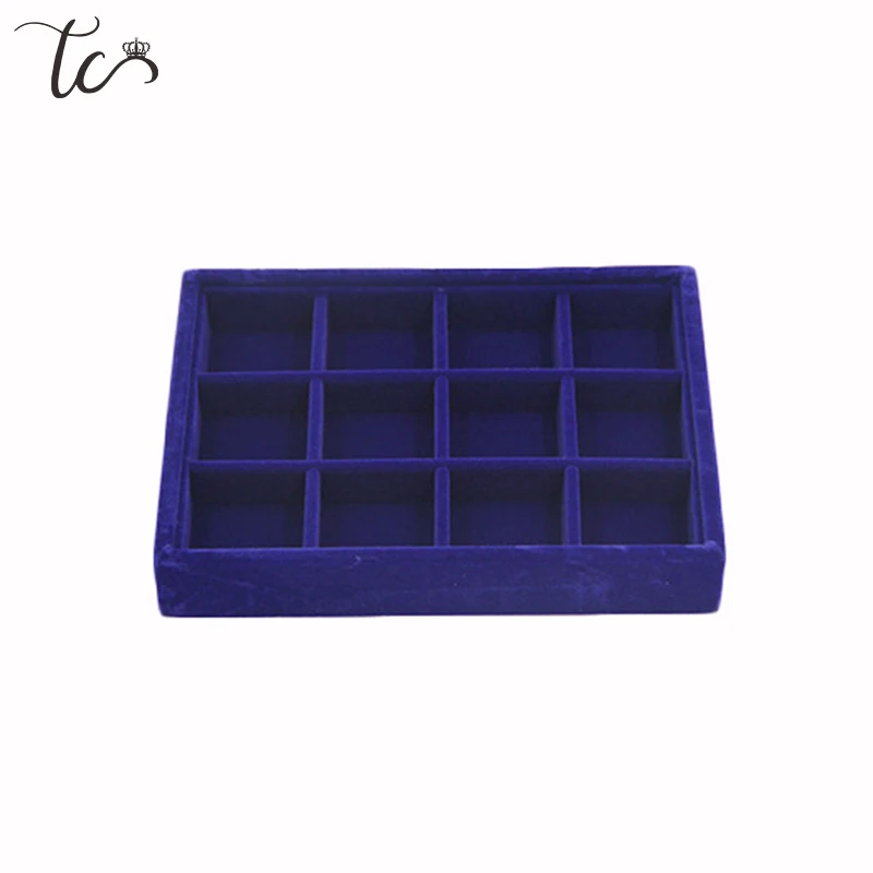 Nieuwe Sieraden Doos Lade Organizer Fluwelen Verpakking Display Handgemaakte Diy Bergingen Trays