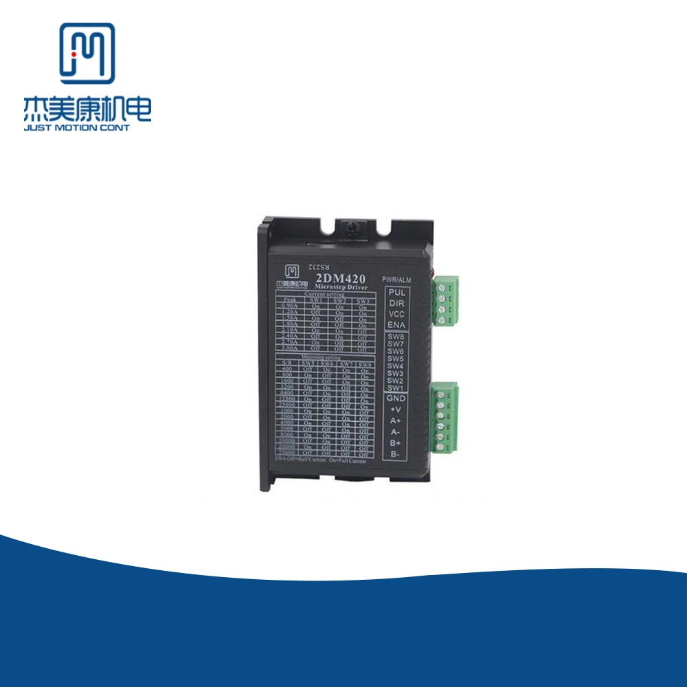 

JMC 2Phase Stepper Motor Driver Current 3A Adaptation motor 42 57 Input Voltage 18-36VDC 2DM420