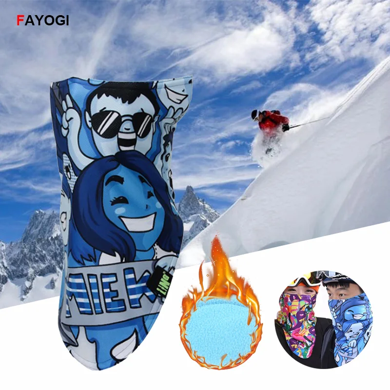 TH02 Winter Sport Skiing Mask Outdoor Snowboard Motorcycle Face Mask Warmer Half Face Cover