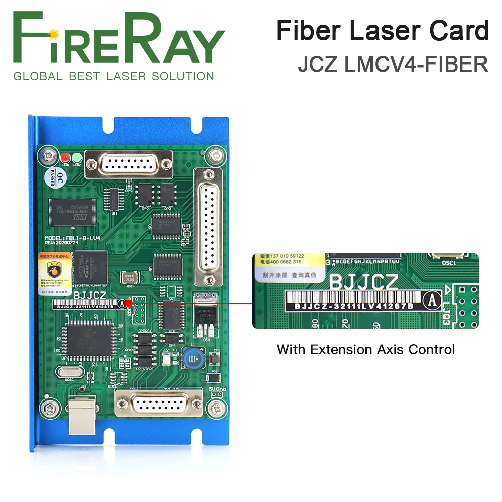 BJJCZ-tarjeta de Control de marcado láser de fibra, sistema Ezcard 32/64 para máquina de marcado de fibra IPG Raycus MAX, Original, JCZ-LMCV4-FIBER