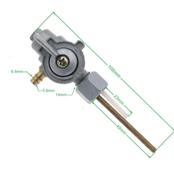 6mm Motorcycle Fuel Gas Valve Oil Tank Switch Petcock Tap For Yamaha JT1 JT1L YG1 YG1K GT80 DT80 MX100 MX80 ATV