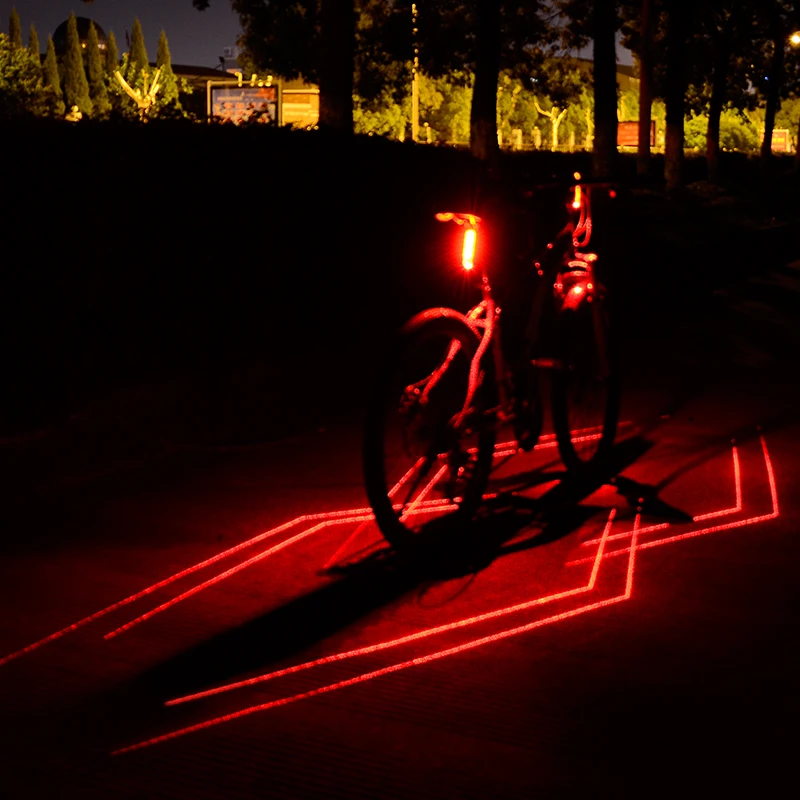 Bicycle Creative Tail Light Cycling Flashlight Bike Rear Light USB Recharging Lights Night Riding Taillight Bicycle Light Lamp