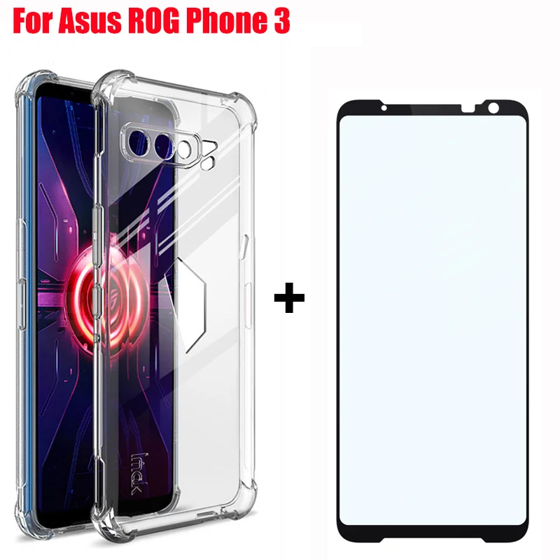 For Asus ROG Phone 3 Strix ZS661KS Fitted Case Soft TPU Anti-dropping airbag protection Cover For ASUS_I003D ROG Phone III Case