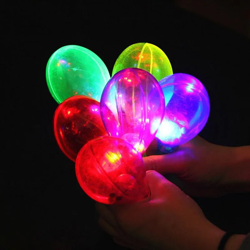 20pcs Light Maracas Neon Beach Party LED Flashing Music Hand Shakers Toy Luminous  Birthday   Holida Halloween Wedding Festival