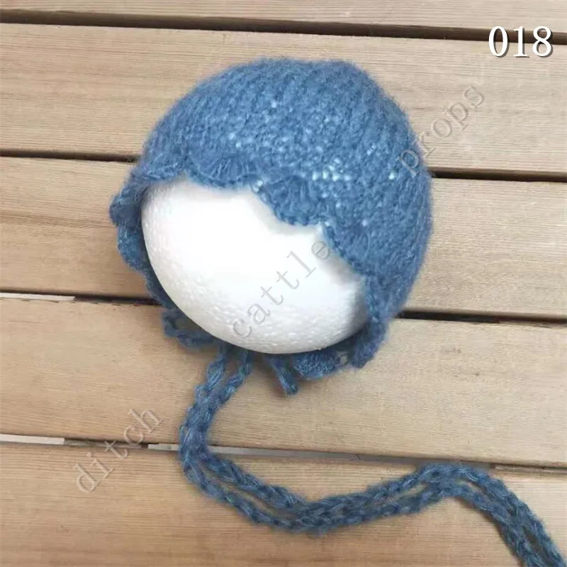 

Hand-knitted Mohair Hat Newborn Photography Props Cap