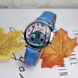 Disney-Montre en cuir étanche pour enfants, montre pour garçons, horloge pour enfants, point de bébé, dessin animé StarCraft