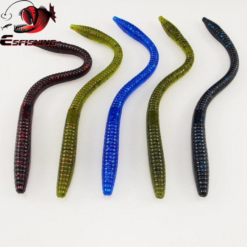 Esfishing Silicone Soft Bait Trick Worm 160mm Leurre Souple For all Fish Iscas Artificial Fishing Lures Stick Worms