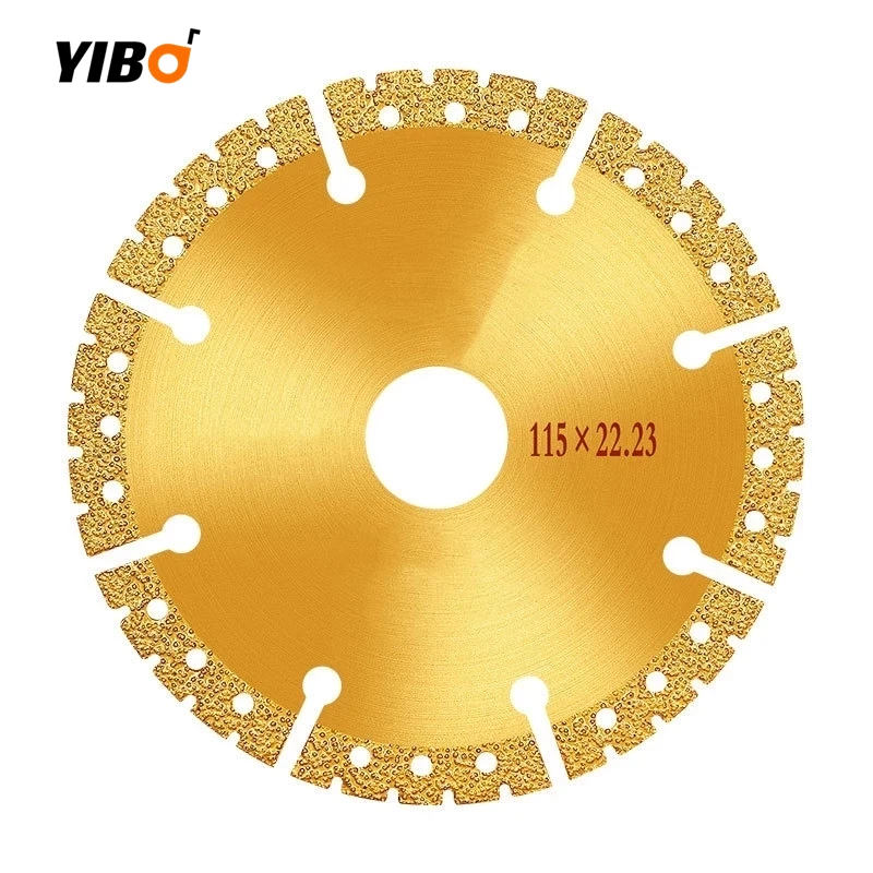 Vacuum Brazed Diamond Saw Blade For Steel Metal Stone Cast Iron Rebar Aluminum All Purpose Demolition Cutting Disc