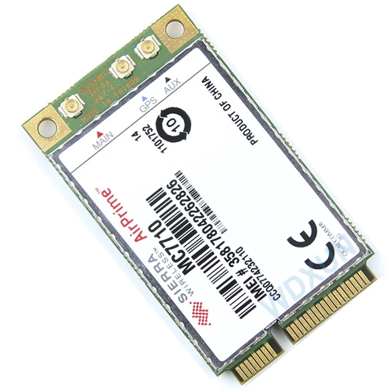 Estampa desbloqueada sierra wireless mc7710 4g lte/hspa + módulo 4g 3g segan mini pci-e card wcdma edge/gprs/lte 800/900/2100mhz