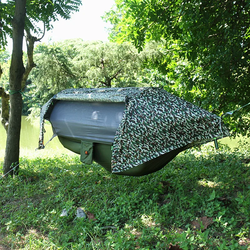 Red multifuncional para insectos, hamaca ultraligera impermeable a prueba de viento, tienda aérea portátil para acampar al aire libre, 270x140cm,