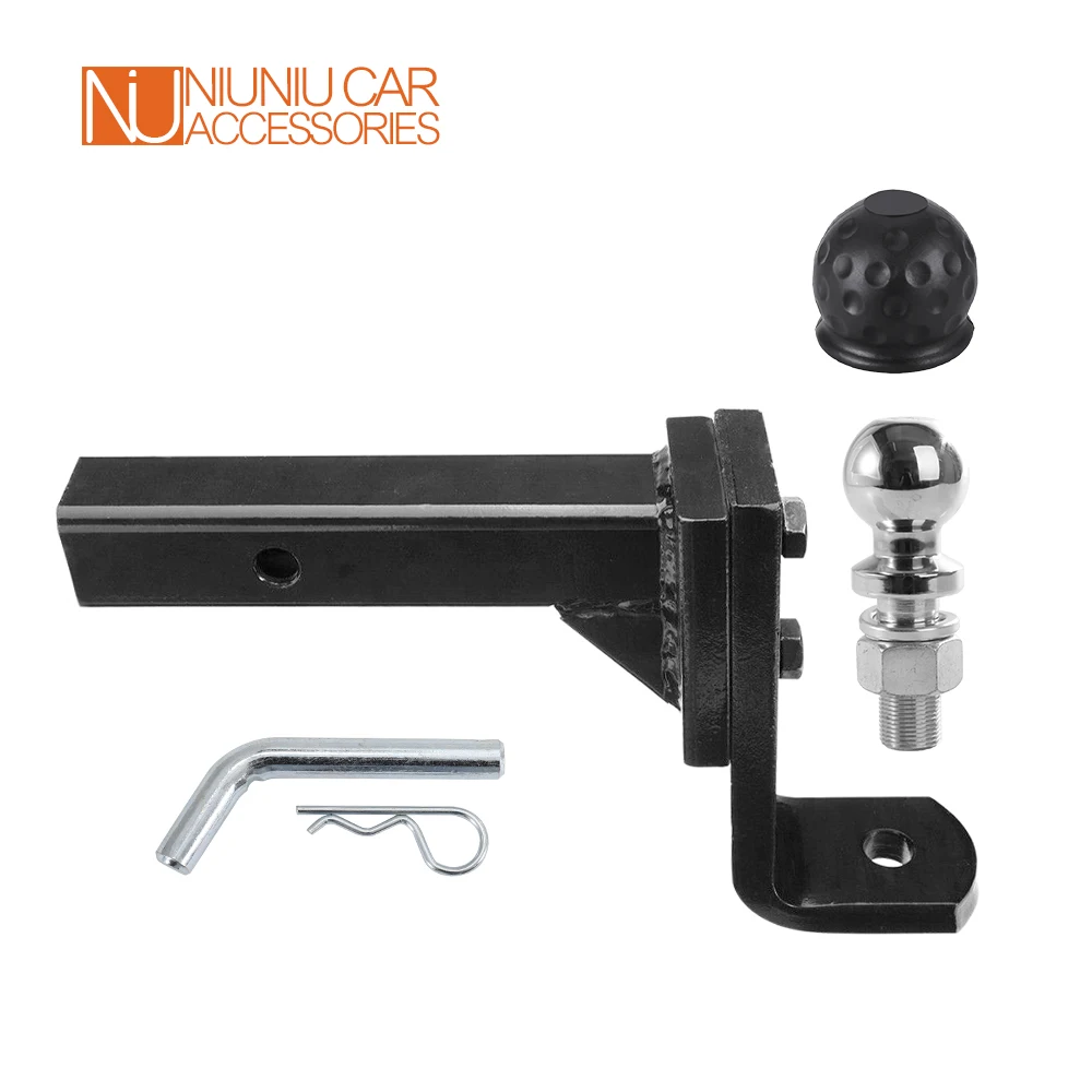 5 Hole Adjustable Height Tow Bar Hitch Drop Mount 50MM or 2 Inch Ball CAP 4000 KG Trailer RV Camper Caravan Parts Accessories