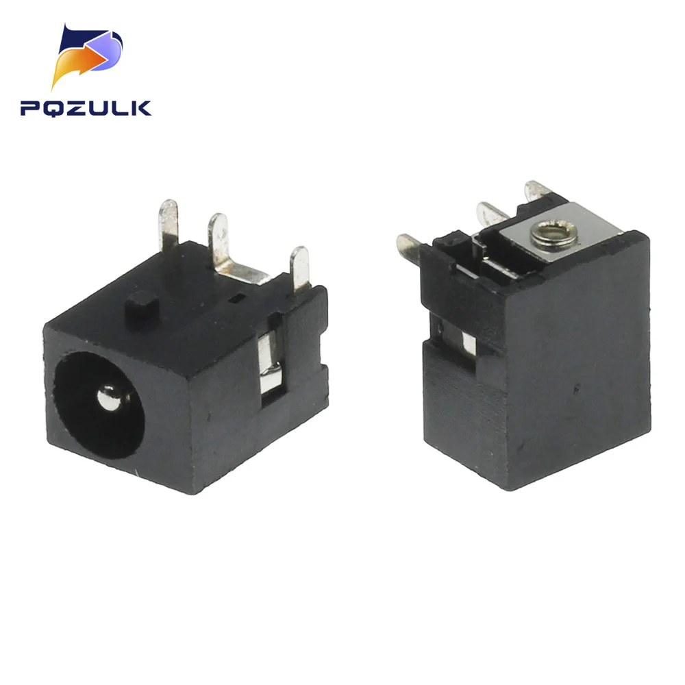 DC-044 5.5*2.1MM DC Power Supply Socket Power Supply Interface DC044 3Pin Power Socket Black