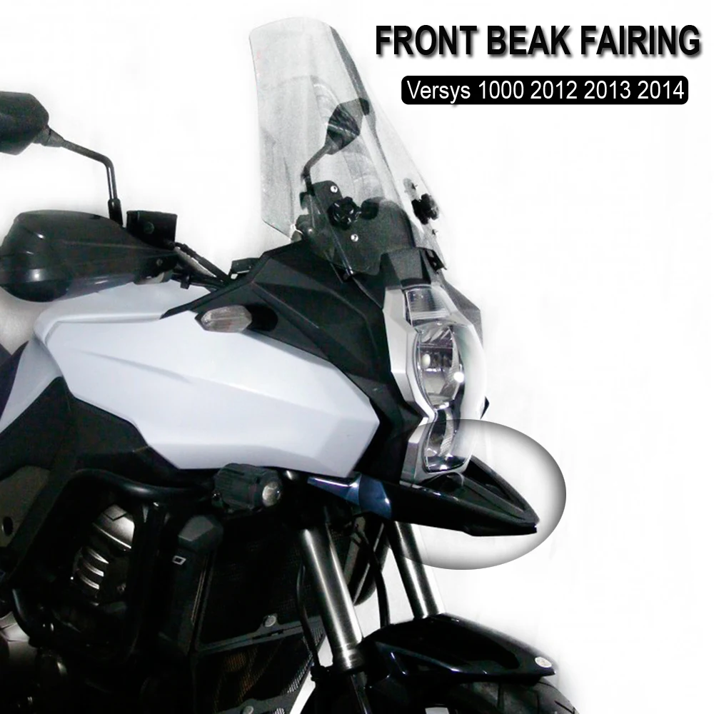 

New Front Fender Beak For Kawasaki Versys 1000 Versys1000 Motorcycle Accessories Cowl Guard Extension VERSYS 1000 2012 2013 2014