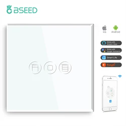 Bseed EU Wifi Smart Multi-gang Roller Shutter Switch Wireless Wifi Switches Control Tuya Smart Life Works with Alexa Google Home