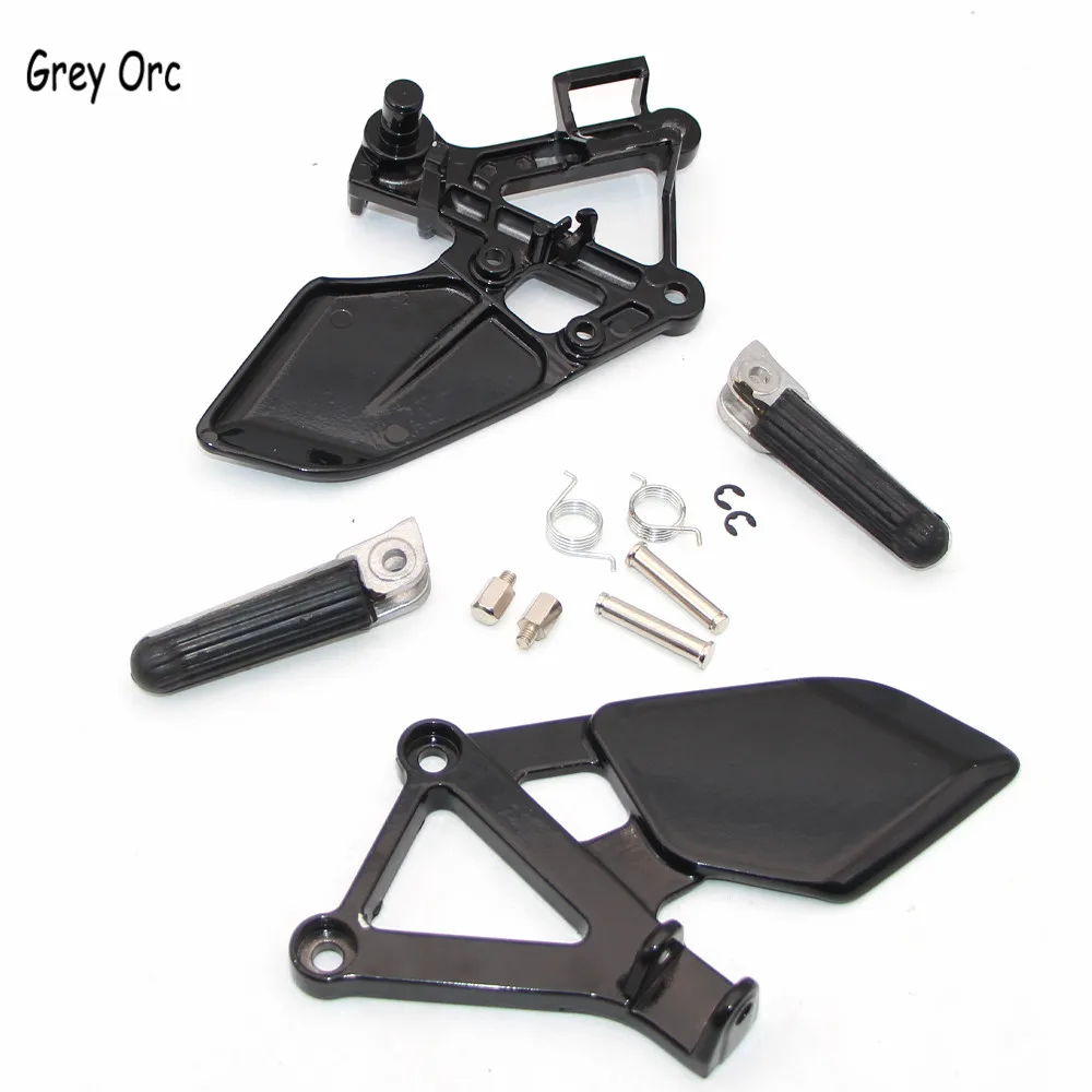 

For HONDA CBR250 MC19 1988 1989 Motorcycle Accessories Moto Front Rider Foot Pegs Footrest Bracket