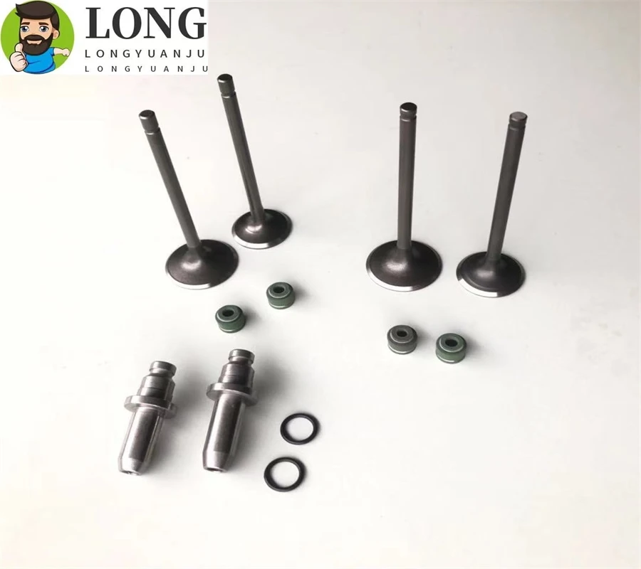 Motorcycle Engine Valve Intake Exhaust Stem Valve for Honda CG200 ZONGSHEN LIFAN LONGXIN CG200 CG 200 JL200 LF200 200cc