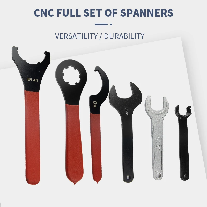 

ER Collet Chuck Nut Wrench Set M/UM/MS/A Types 1/5pcs ISO 20/25 APU16 BT30/40 CNC Milling Tool Lathe Spanner for ER11/16/20/25
