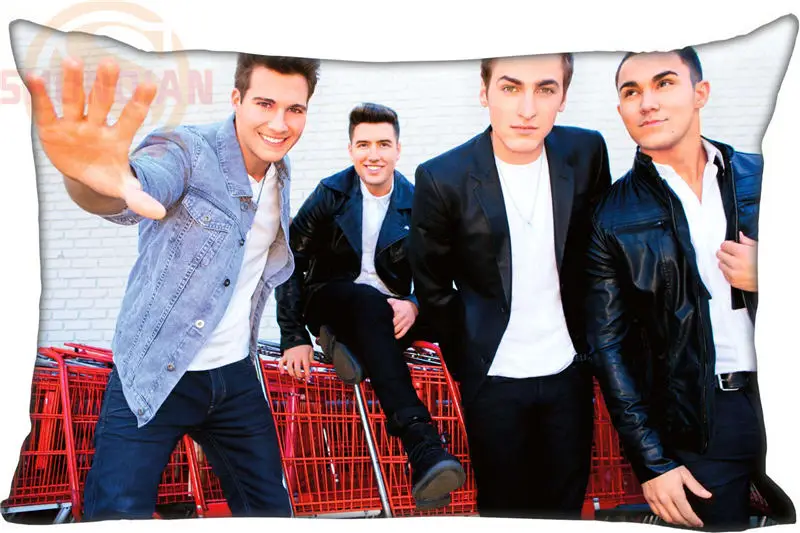 Custom Pillowcase Big Time Rush Band rectangle Zipper Pillow Throw Pillow Case Cover 45x35cm(One Side) Printed