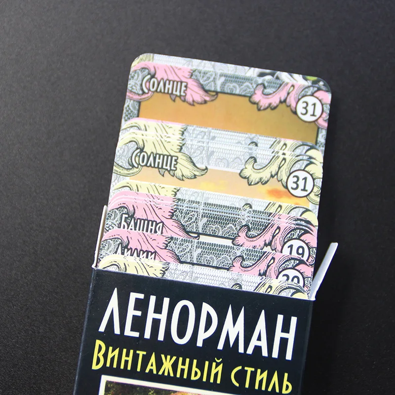 Новая русская версия Lenormand, настольная игра с картами-Таро, игральные карты для гадания, Fate Tapo