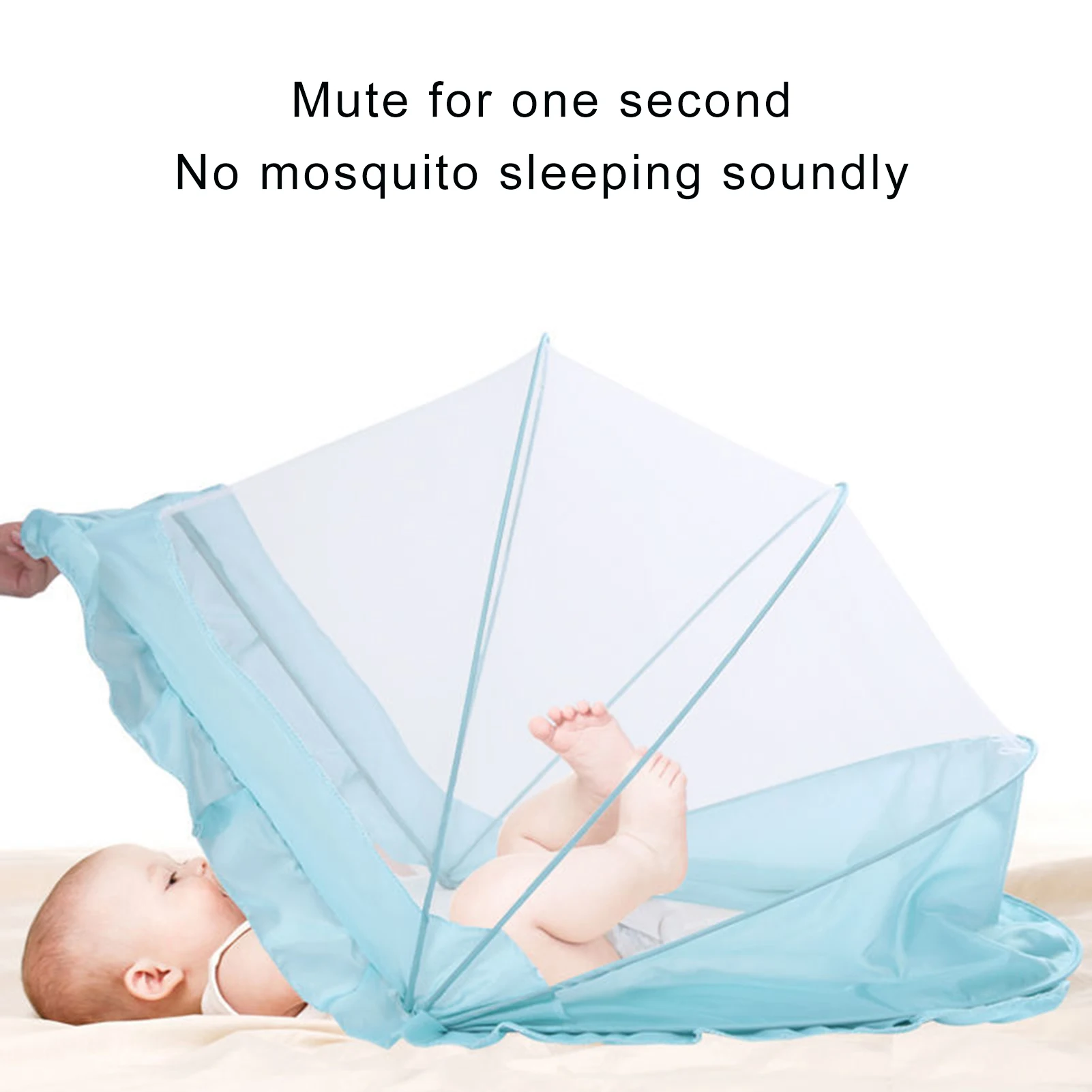 Cama plegable portátil para bebés y niños, tienda de red para Mosquitos, cojín para dormir, 2021