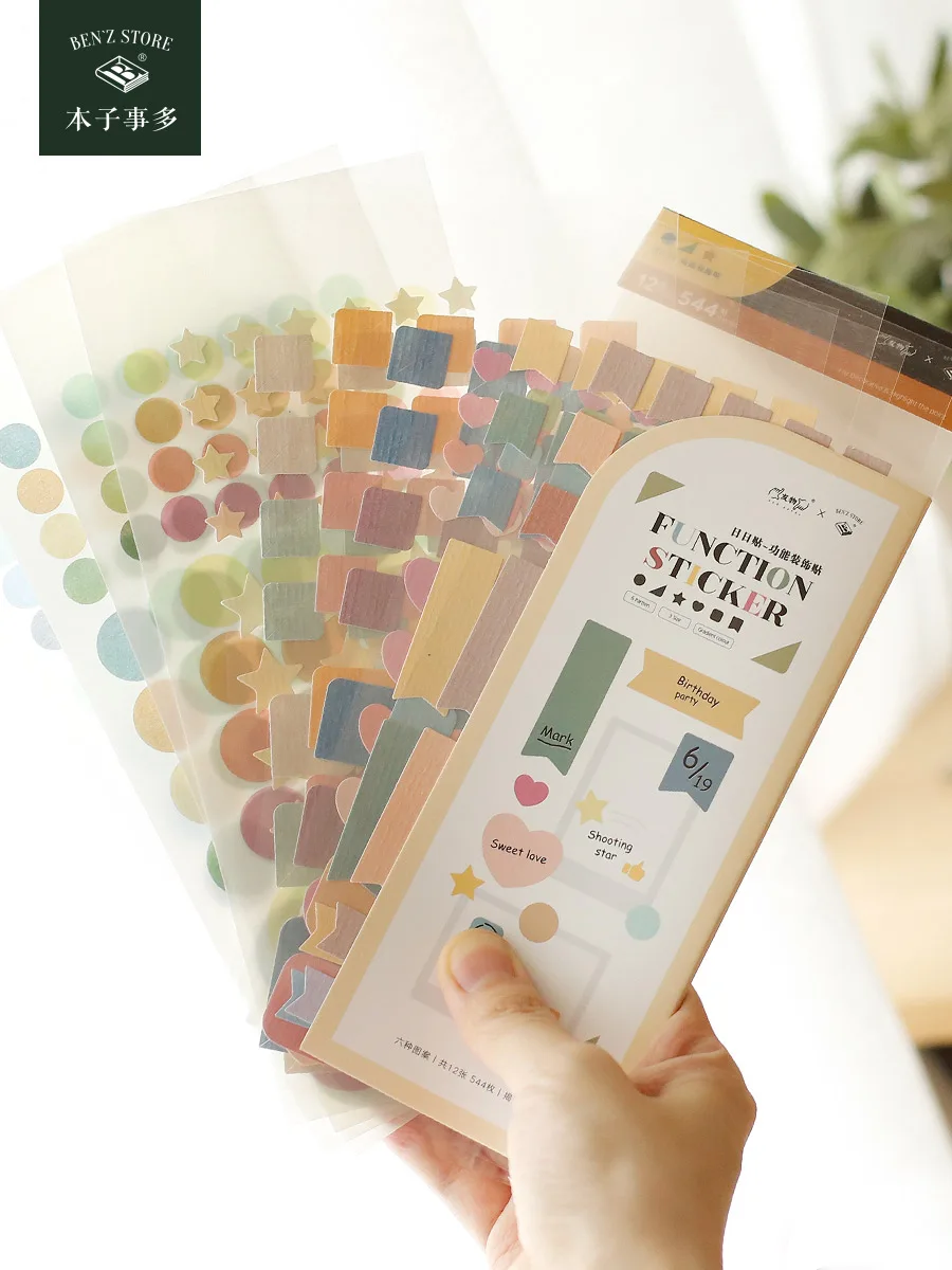 Multifunctionele Foto Hoek Sticker Note Marker Planner Stickers Gift Seal Sticker Journaling Briefpapier Notebook Accessorries