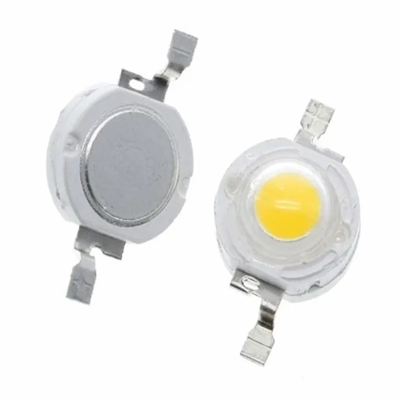 10 개/몫 led 1W 100-120LM LED 전구 IC SMD 램프 빛 일광 화이트/따뜻한 화이트 높은 전력 1W LED 램프 구슬