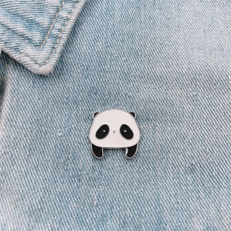 Cartoon Cute Animals Panda Enamel Pins Fun Red Panda Avatar Alloy Brooch Badge Clothes Accessories Sweet Jewelry Gifts