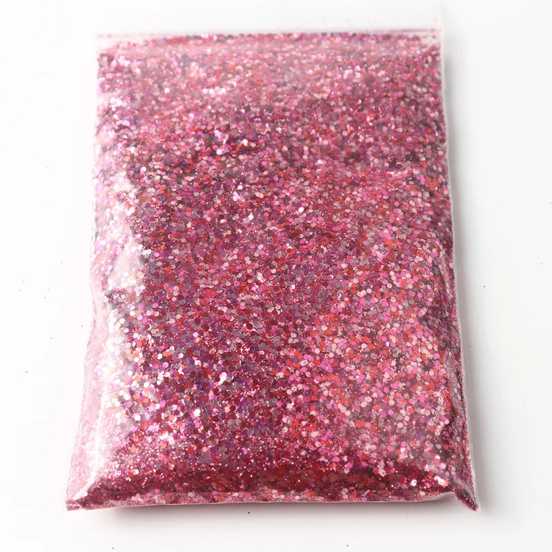 50g Hexagonal Red Series Christmas Sequins Mixed Crafts Nail Polish Holographic Pigment Powder Set Decoration Nail Decoration