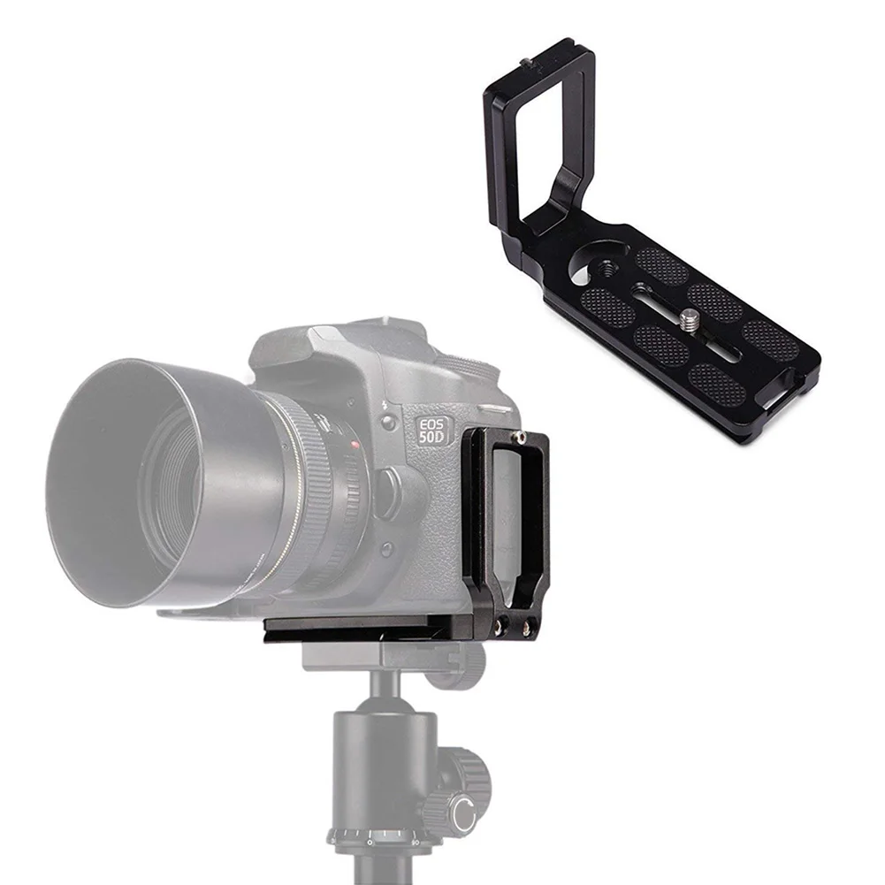 خفيفة الوزن SLR كاميرا العالمي L شكل حامل ترايبود قوس الإفراج السريع لوحة