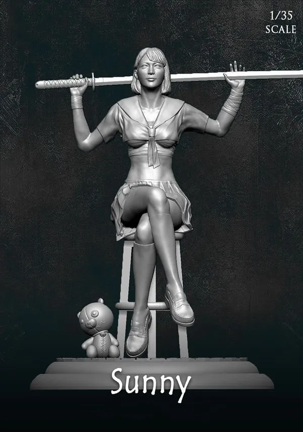 Figurine modèle en résine GK, tournesol, kit non assemblé et non peint, 1/35