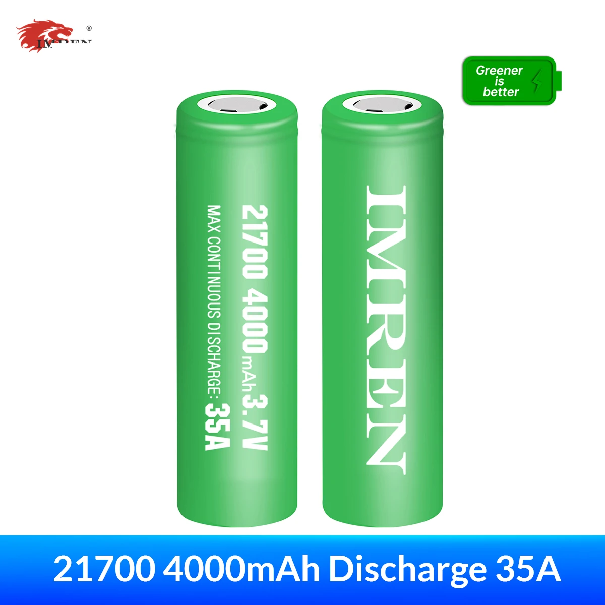 

IMREN New Original 21700 Rechargeable Battery 4000mAh 35A Lithium Titanate Battery 3.7V For Electric Bicycles/Scooters Flashligh