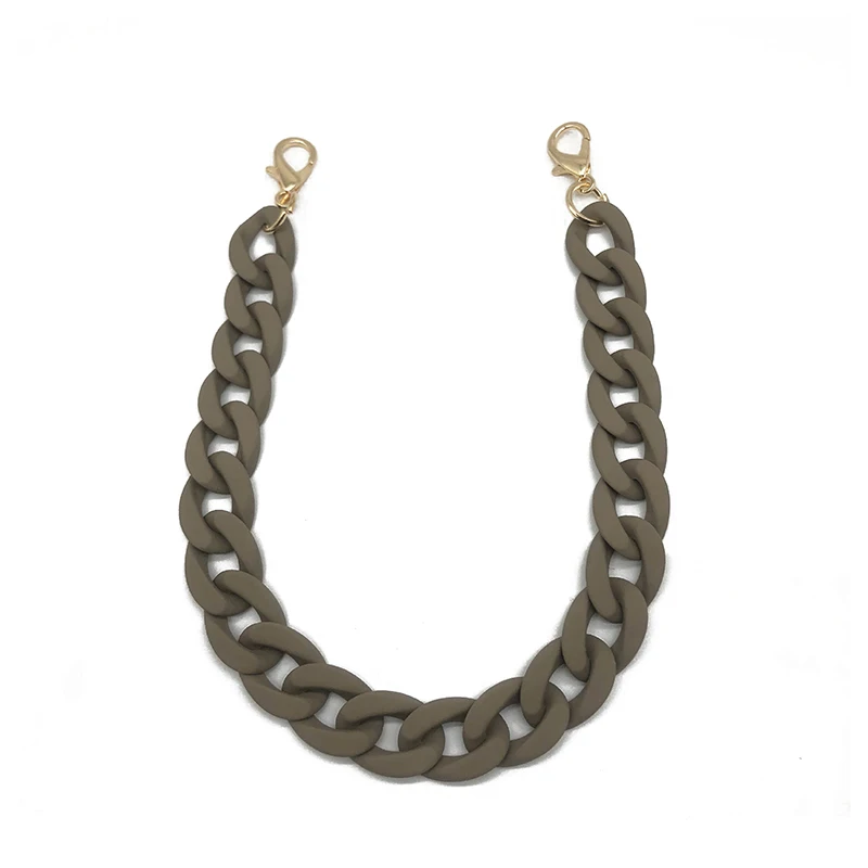 1Pc 30-120cm Detachable Bag Strap Acrylic Resin Handbag Chain Strap Women Fish Bone Shoulder Strap Plastic Bags Accessories